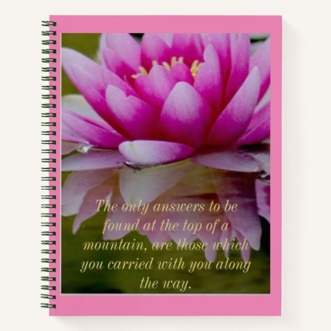 Lotus Journal 8.5" x 11" 120 college ruled pages. (Front)