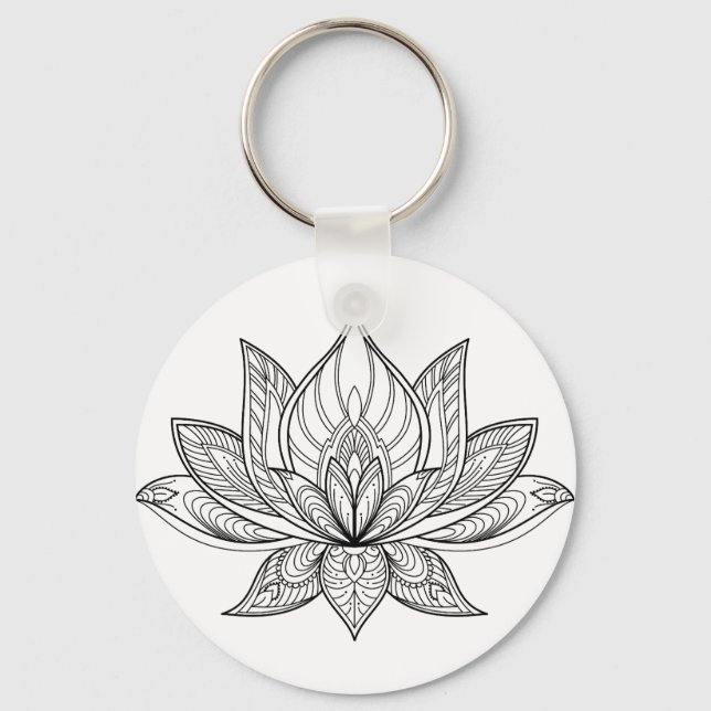Lotus Key Ring (Front)