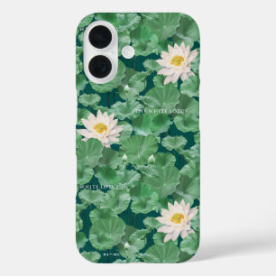 Lotus Lagoon Pattern - The White Lotus iPhone 16 Case