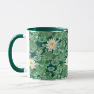 Lotus Lagoon Pattern - The White Lotus Mug