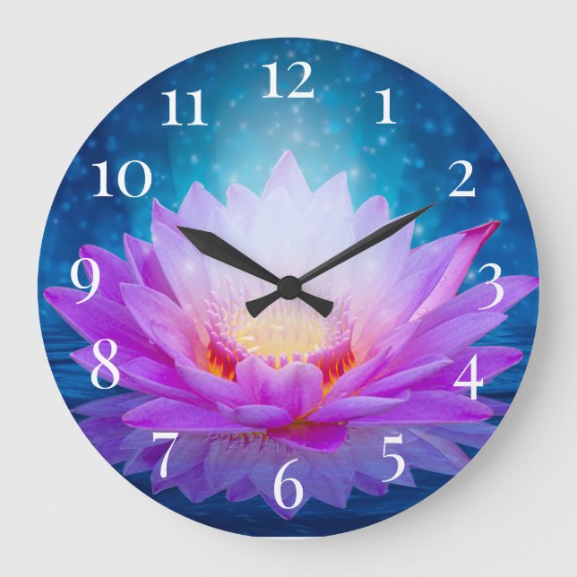 Lotus Large Clock (Front)