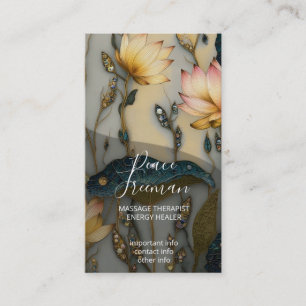 Lotus Light Awakening botanical Design Business Card