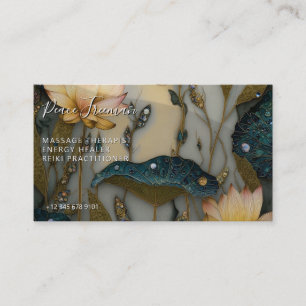 Lotus Light Awakening botanical Design Business Card