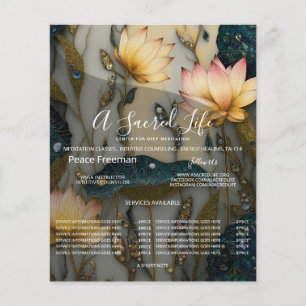Lotus Light Awakening botanical Design Flyer