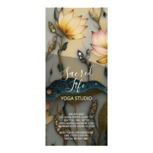 Lotus Light Awakening botanical Design Rack Card