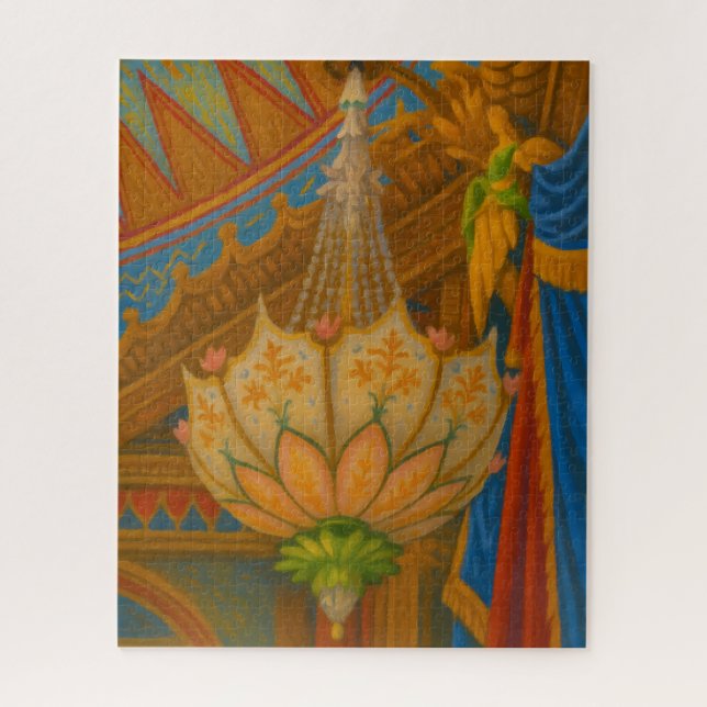 Lotus Light – Royal Pavilion Chandelier Print Jigsaw Puzzle (Vertical)