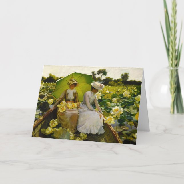 Lotus Lilies | Charles Courtney Curran Card (Front)