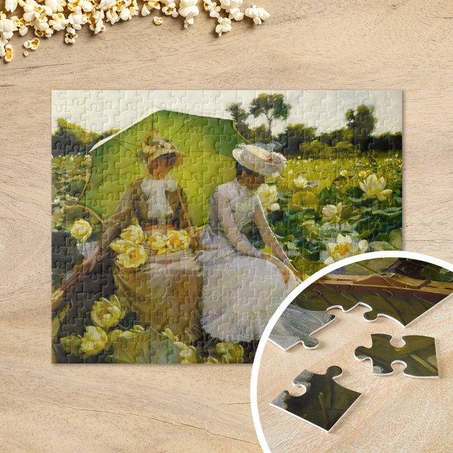 Lotus Lilies | Charles Courtney Curran Jigsaw Puzzle (Creator Uploaded)