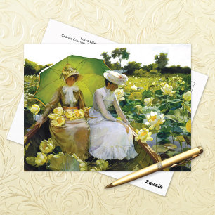 Lotus Lilies Charles Courtney Curran Postcard