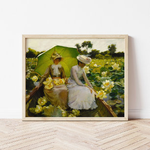 Lotus Lilies   Charles Courtney Curran Poster
