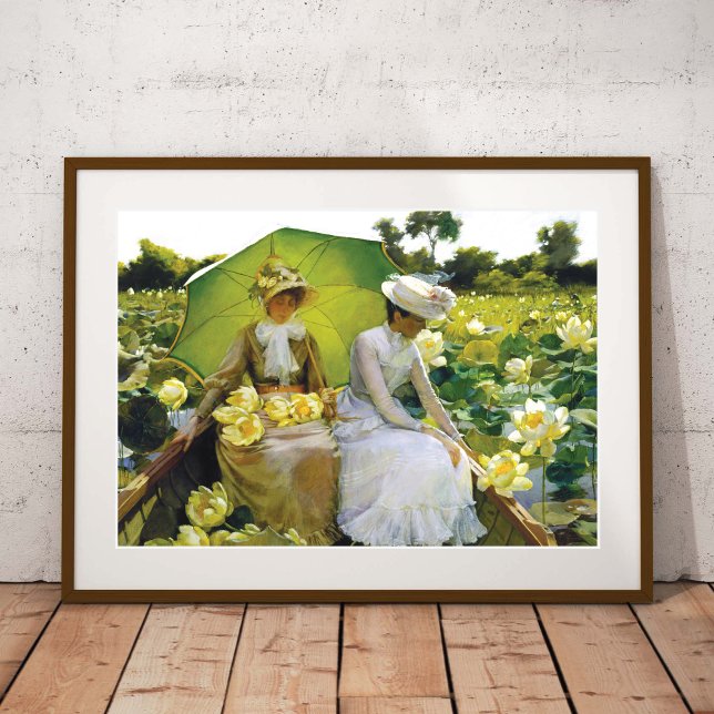 Lotus Lilies Charles Curran Landscape Poster (Creator Uploaded)