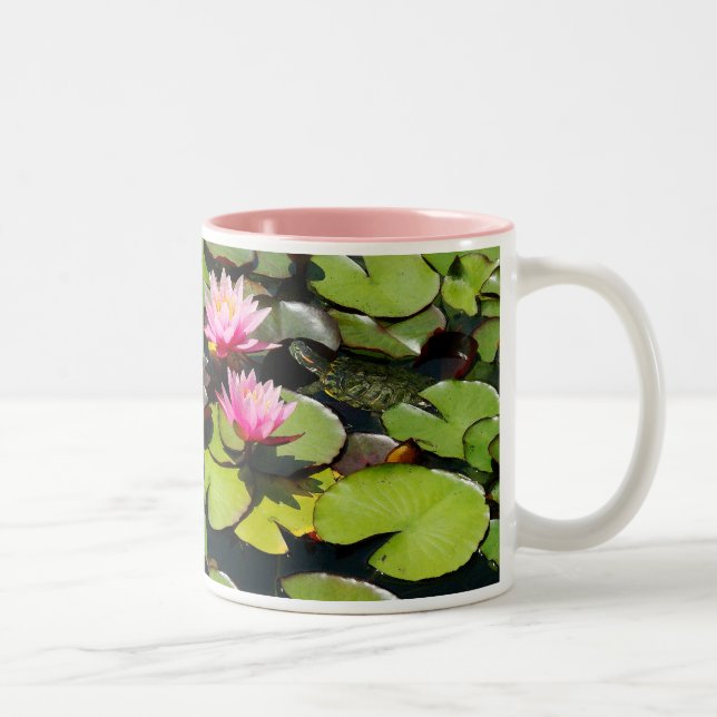 Lotus/Lilypads & Turtle Mug (Right)