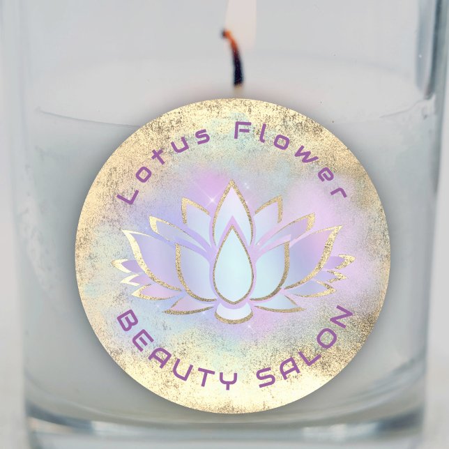 Lotus logo classic round sticker (Creator Uploaded)