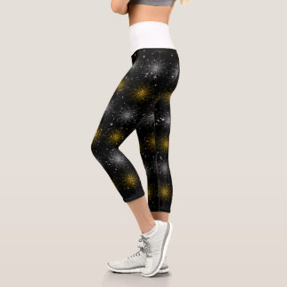 Lotus Luminic Floral Pattern Capri Leggings