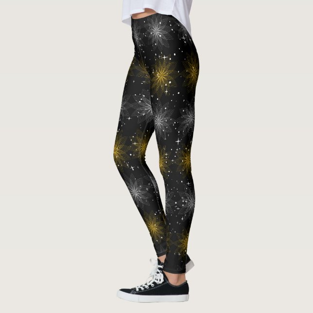 Lotus Luminic Floral Pattern Leggings (Left)