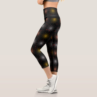Lotus Luminic Pattern 3 Colours Capri Leggings