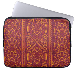 Lotus Luxe Tapestry Pattern - The White Lotus Laptop Sleeve
