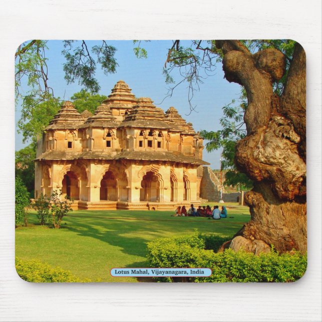 Lotus Mahal, Vijayanagara, India Mouse Pad (Front)