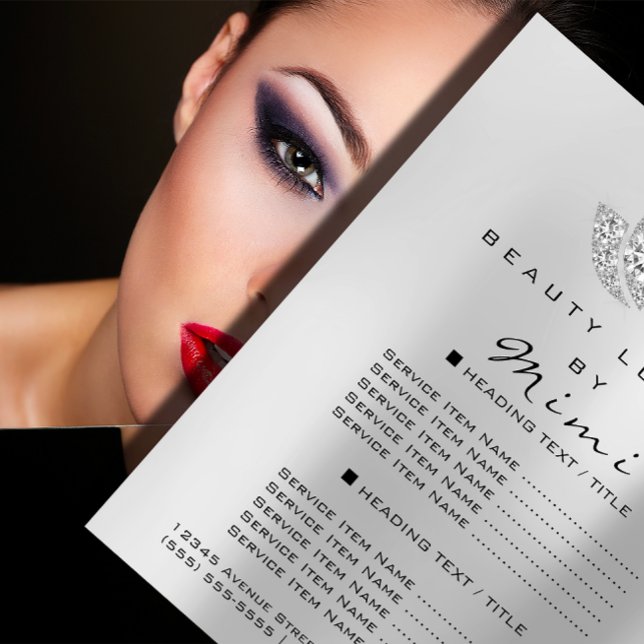 Lotus Makeup Artist Beauty Salon Lashes Flyer Grey (Lotus Makeup Artist Beauty Salon Lashes Flyer Gray)