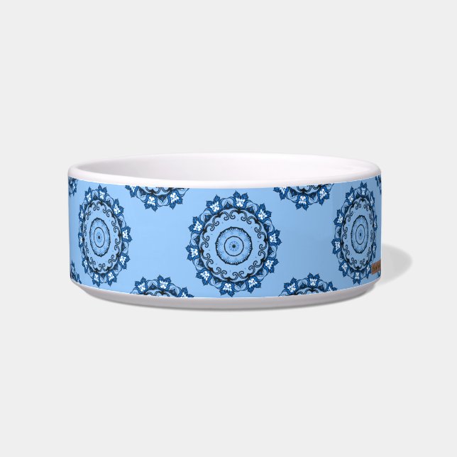 Lotus Mandala (Blue) Bowl (Right)