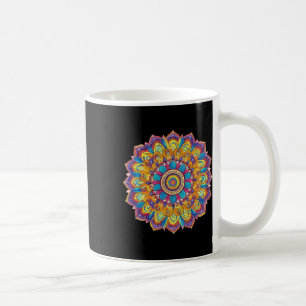 Lotus Mandala Boho Yoga Meditation Coffee Mug