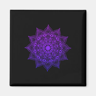 Lotus Mandala Buddha Zen Art Succulent Botanical B Magnet