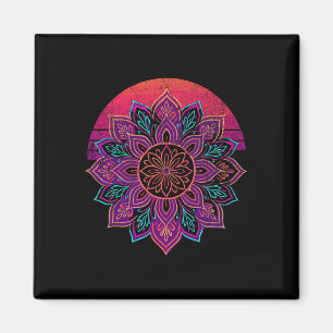 Lotus Mandala Buddha Zen Art Succulent Botanical B Magnet