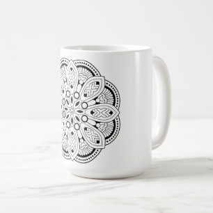 Lotus Mandala Design Coffee Mug