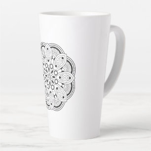 Lotus Mandala Design Latte Mug