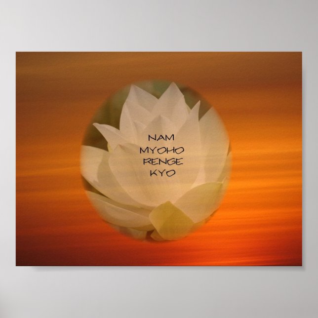 Lotus "Nam Myoho Renge" Kyo Poster (Front)