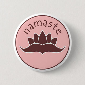 Lotus Namaste 6 Cm Round Badge