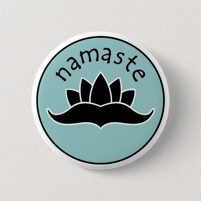 Lotus Namaste Button (Front)