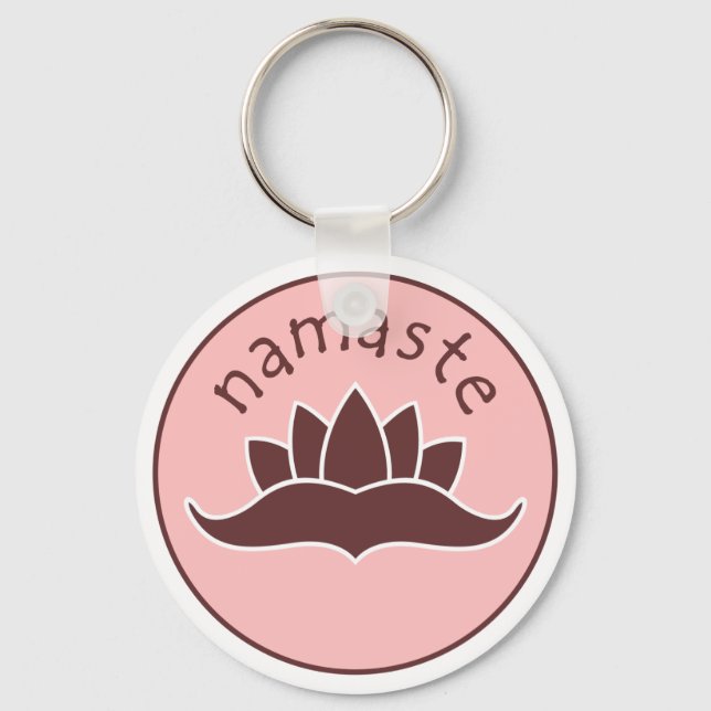 Lotus Namaste Key Ring (Front)
