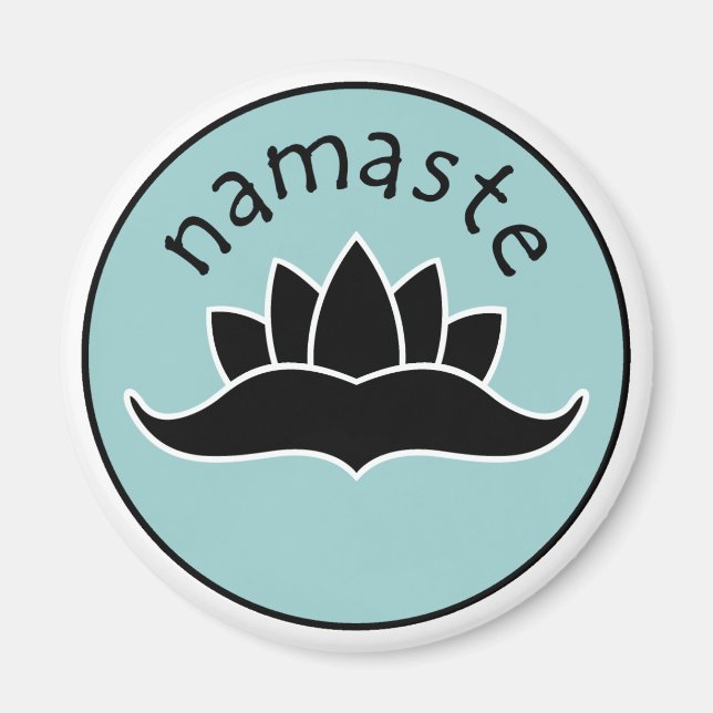 Lotus Namaste Magnet (Front)
