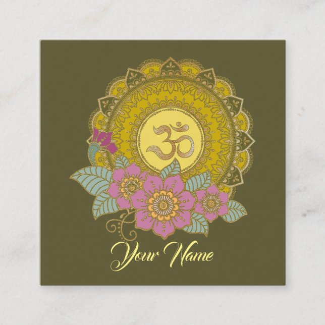 Lotus Of The OM - Business Card (Front)