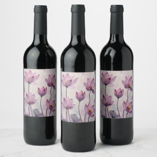 Lotus – Oil Painting Wine Label