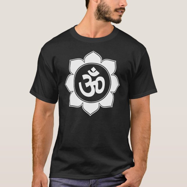 Lotus Om Design T-Shirt (Front)