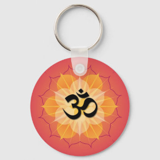 Lotus Om Key Ring