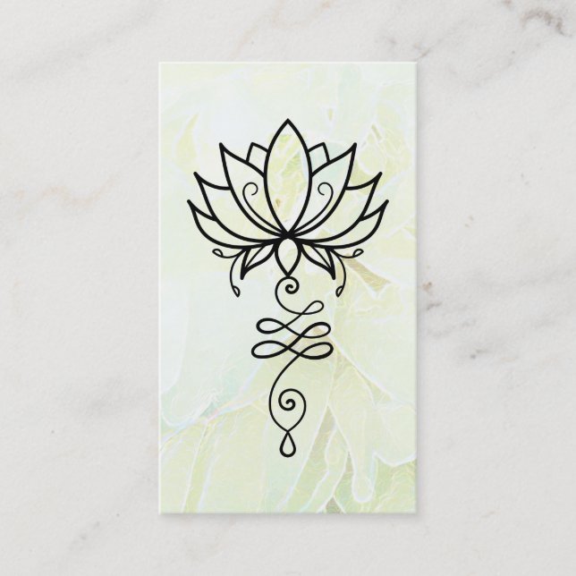 *~* Lotus Ombre Yoga Sacred Geometry Nirvana Business Card (Front)