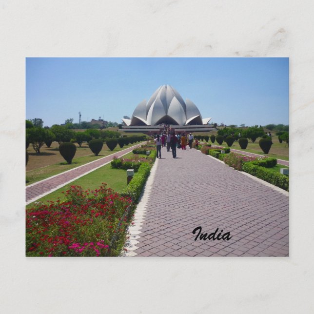 lotus path india postcard (Front)