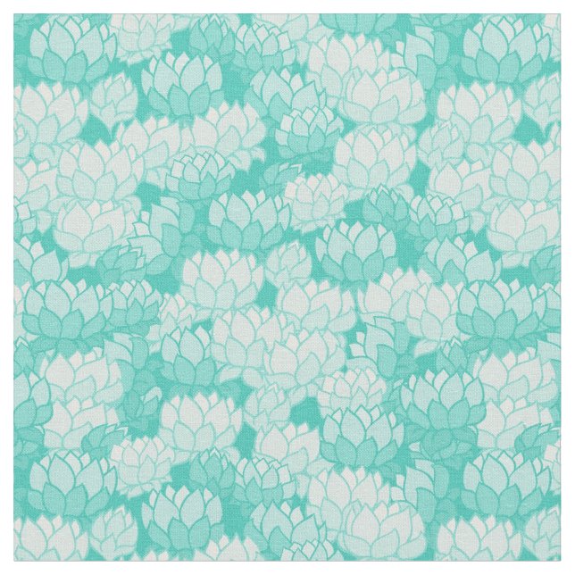 Lotus pattern 2 fabric (Close Up)
