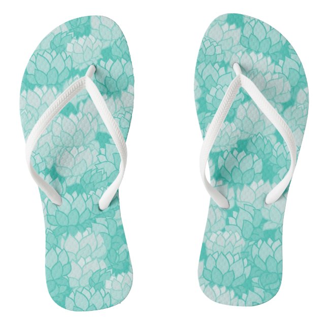 Lotus pattern 2 thongs (Footbed)
