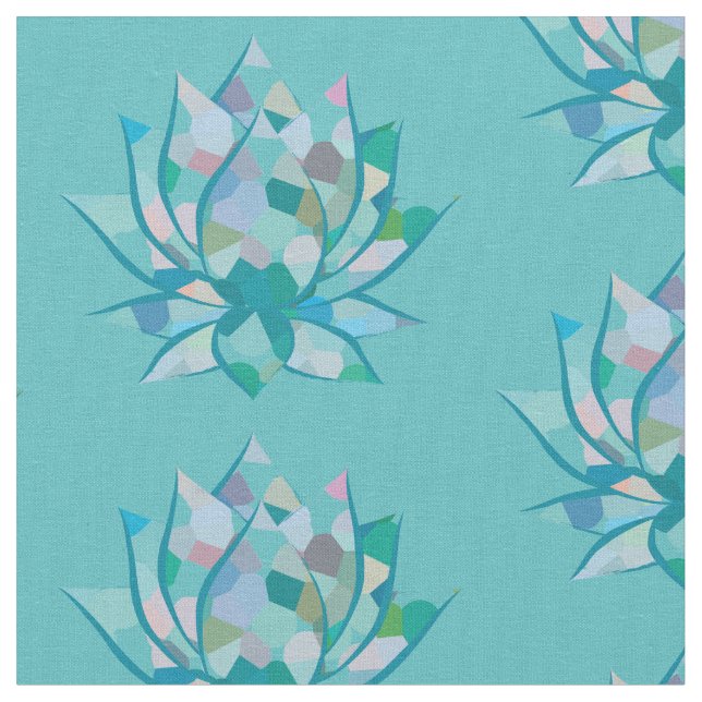 Lotus pattern fabric (Close Up)