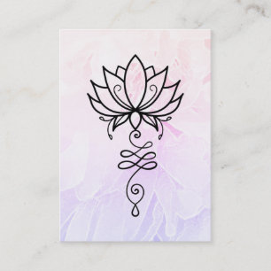 *~* Lotus Peony Nirvana Sacred Geometry Business Card
