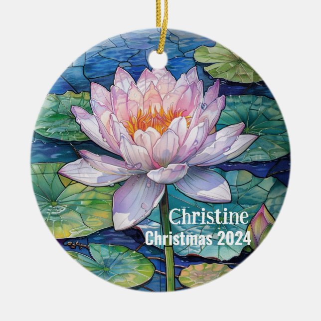 Lotus Personalised Lotus Ornament (Front)