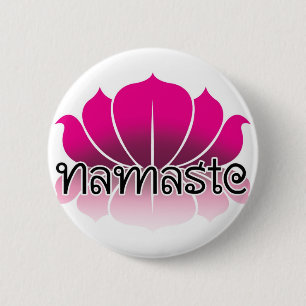 Lotus Pink 6 Cm Round Badge