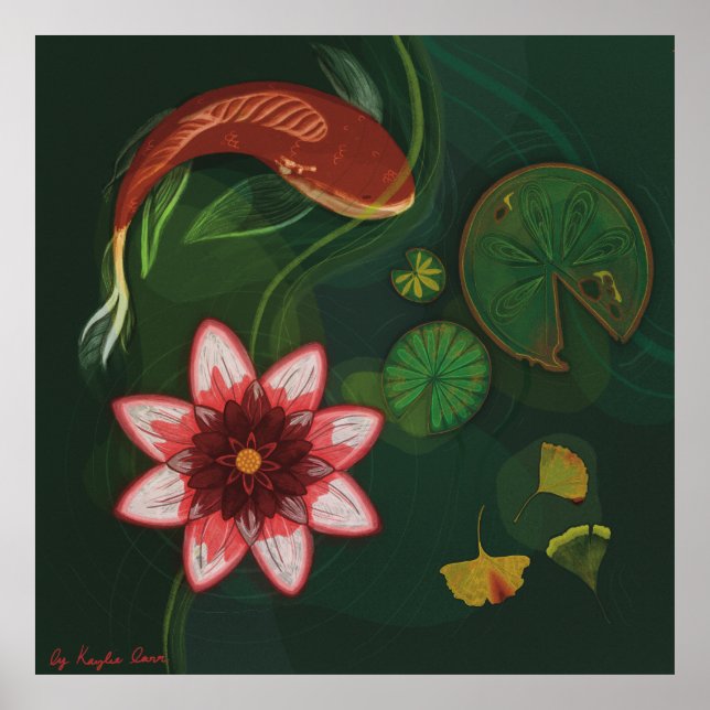 Lotus Pond Poster (Front)