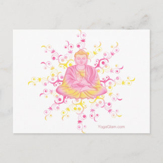 Lotus pose postcard