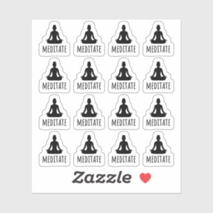 Lotus Pose Yoga Meditation Reminder Bujo Planner