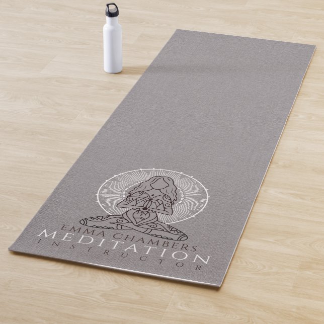 Lotus Pose Yoga Practice Mat (In Situ)